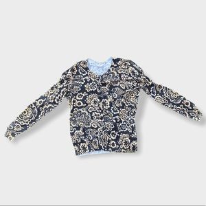 Floral button up cardigan